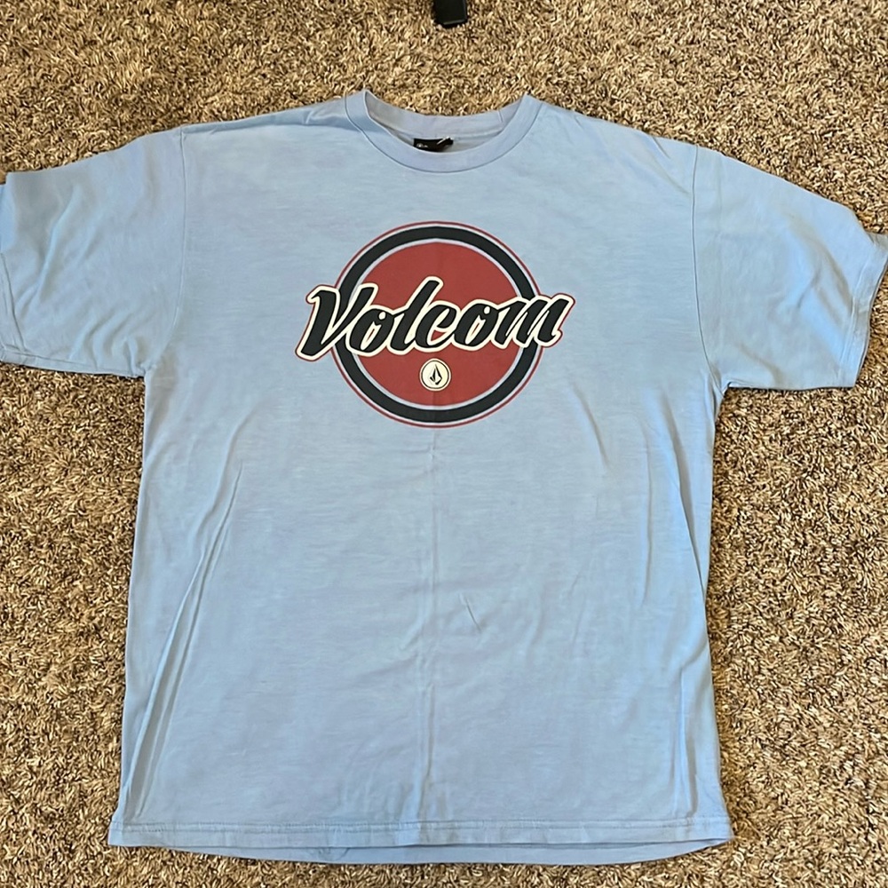 Light blue volcom tshirt